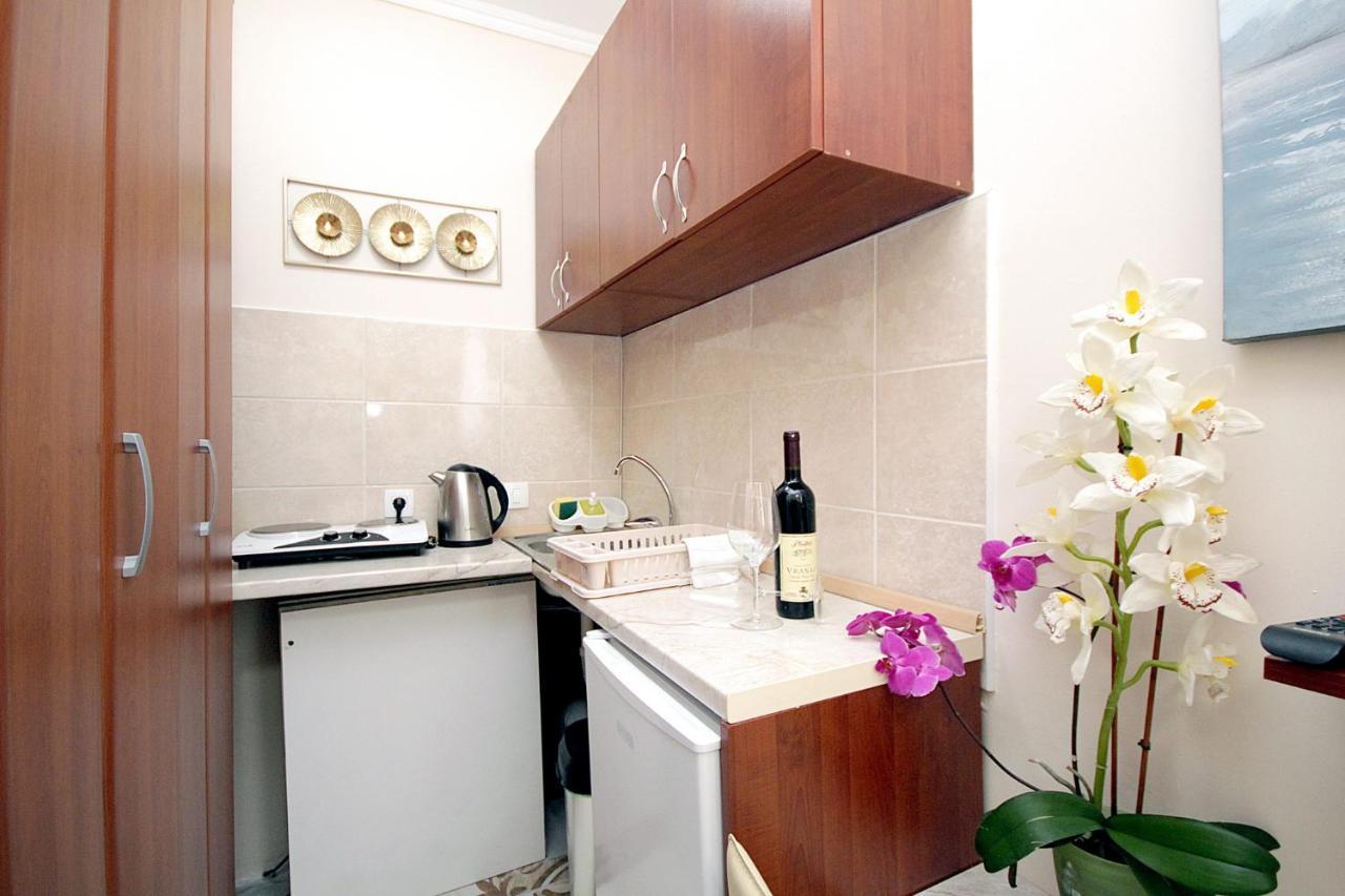 Studio Apartman Sveti Stefan Apartamento Exterior foto